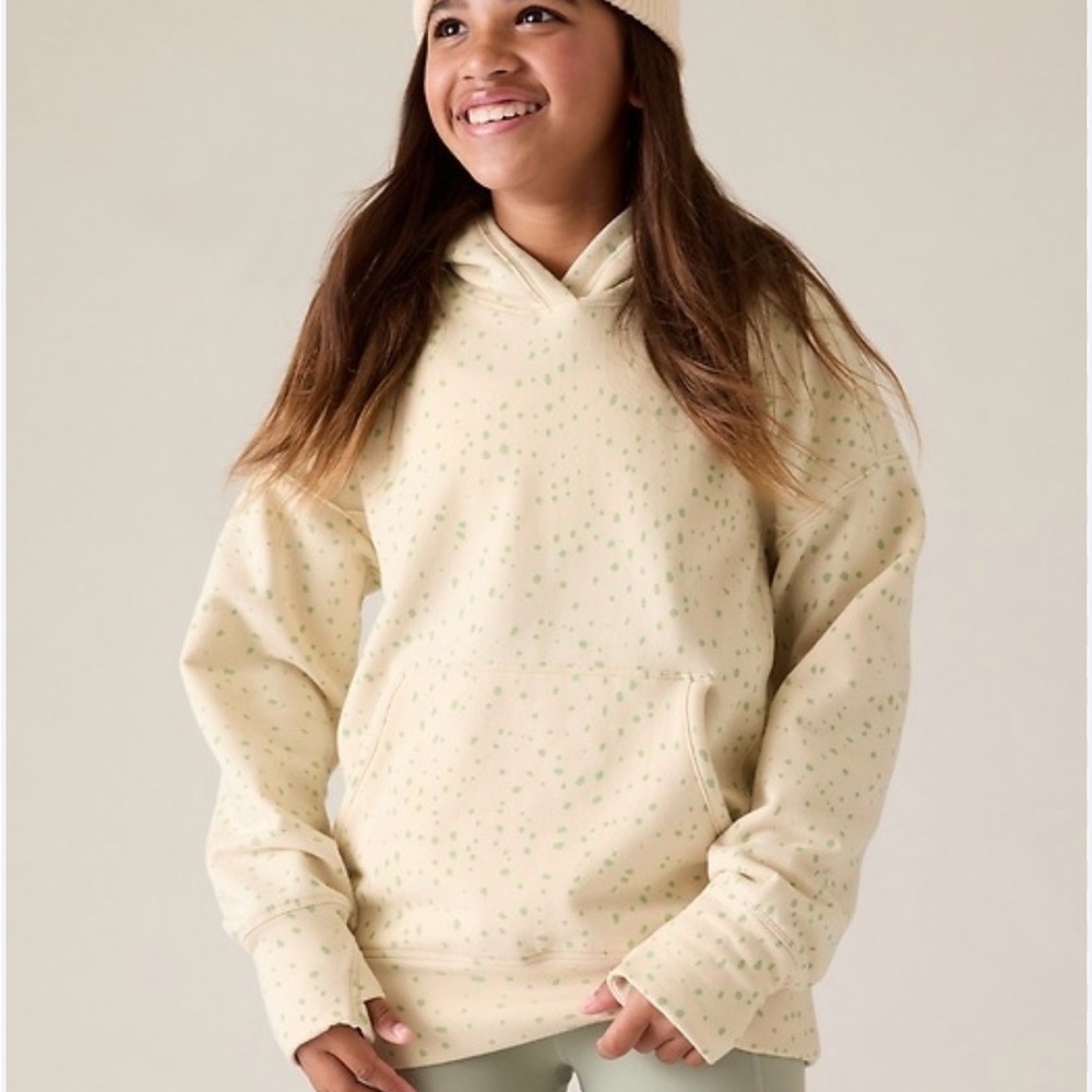 Athleta girls retroplush hoodie xl 14